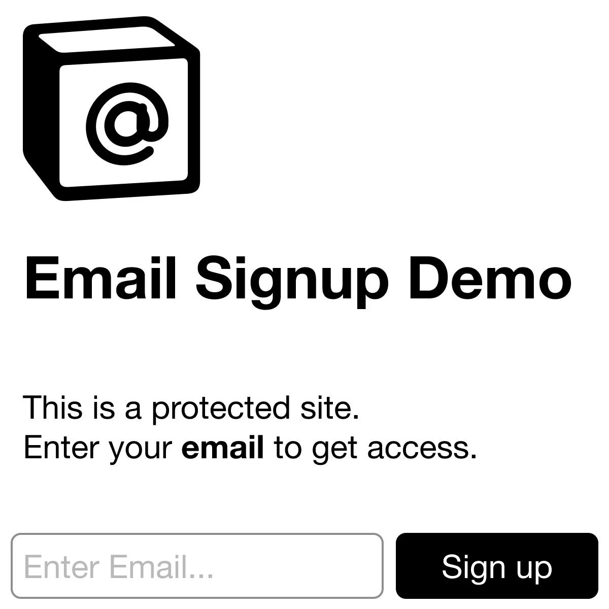 Sotion Email Signup Demo